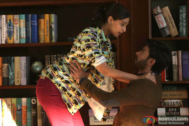 Sonam Kapoor and Fawad Khan in a still from movie 'Khoobsurat'