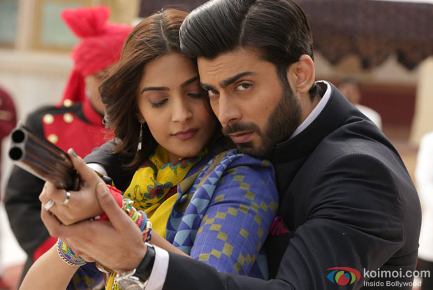 Sonam Kapoor and Fawad Khan in a still from movie 'Khoobsurat' Sonam Kapoor and Fawad Khan in a still from movie 'Khoobsurat'