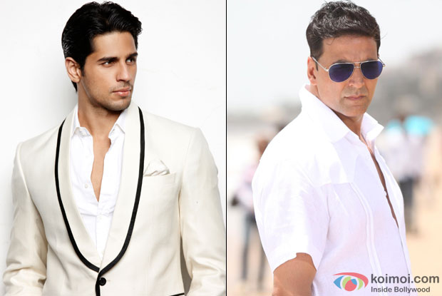 Sidharth Malhotra and Akshay Kumar