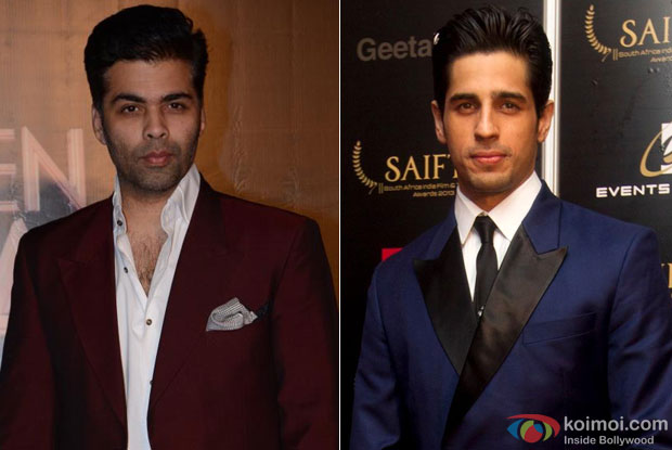 Karan Johar and Sidharth Malhotra