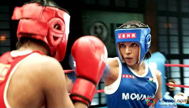 Priyanka Chopra in a still from movie 'Mary Kom'