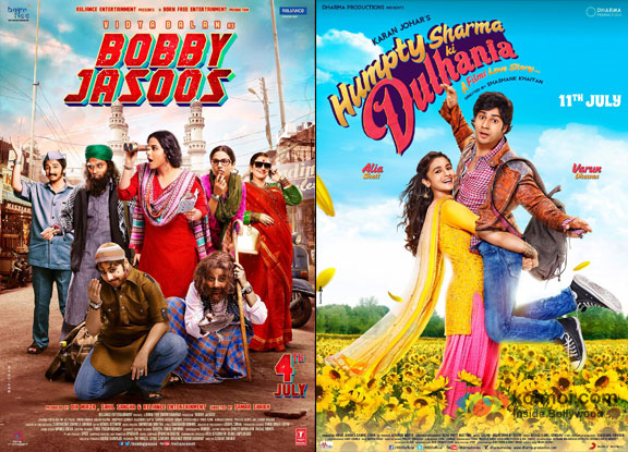 Bobby Jasoos and Humpty Sharma Ki Dulhaniya movie posters