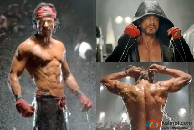Shah Rukh Khan in a still from movie 'Happy New Year'