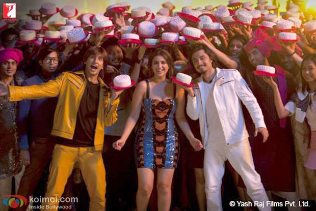 Ranveer Singh, Parineeti Chopra and  Ali Zafar  in a still from movie 'Kill Dil'