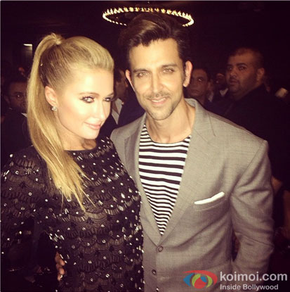 Paris Hilton and Hrithik Roshan