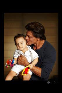 Shah Rukh Khan with his son AbRam Shah Rukh Khan with his son AbRam