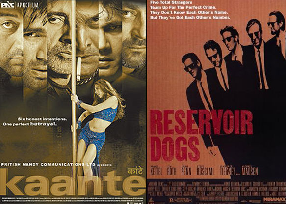 Posters of Kaante and Reservoir Dogs