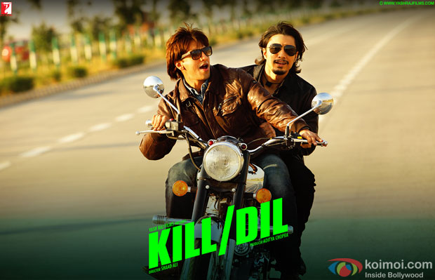 Ranveer Singh and Ali Zafar in a still from movie 'Kill Dil'