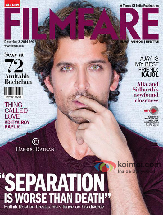 Hrithik Roshan On The Filmfare Cover Hrithik Roshan On The Filmfare Cover