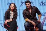 Sonakshi Sinha and Arjun Kapoor during the trailer lainch of movie 'Tevar' Pic 2