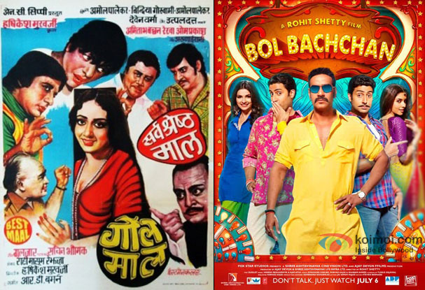 Gol Maal (1979) and Bol Bachchan (2012) Movie Poster