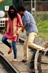 Deepika Padukone and Irrfan Khan on the sets of movie 'Piku' in Kolkata Pic 2