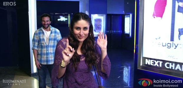 Saif Ali Khan and Kareena Kapoor Khan in a 'Happy Song' still from movie 'Happy Ending'