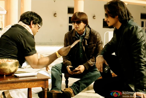 Govinda, Ranveer Singh and Ali Zafar in a still from movie 'Kill Dil'