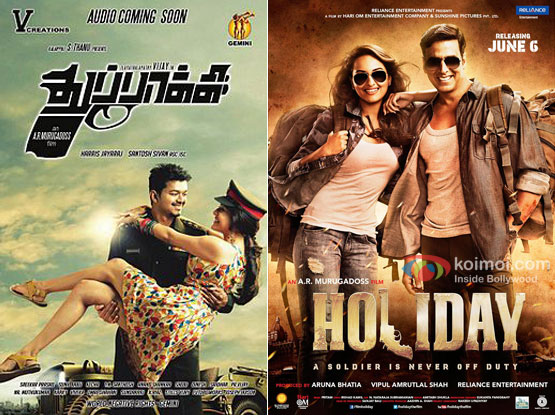 Thuppakki and Holiday Movie Poster