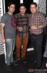 Ajay Kapoor, Bhushan Kumar and Vinod Bhanushali during the Divya Khosla Kumar's Birthday Bash