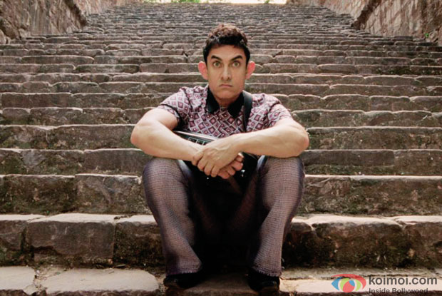 Aamir Khan in a still from movie 'PK' Aamir Khan in a still from movie 'PK'