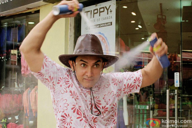 Aamir Khan in a still from movie 'PK'