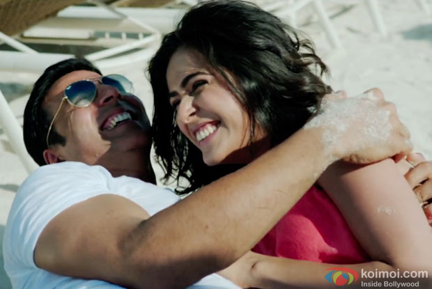 Akshay Kumar and Madhurima Tuli in a still from movie 'Baby'