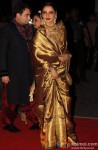Rekha during the Kush Sinha's wedding reception
