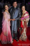 Sonakshi Sinha, Shatrughan Sinha and Poonam Sinha during the Kush Sinha's wedding reception