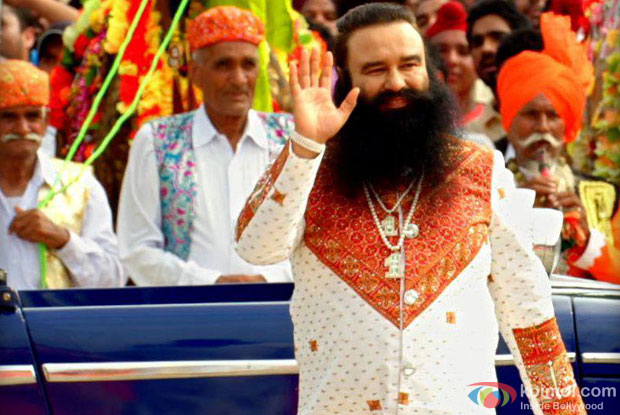 Gurmeet Ram Rahim Singh as a 'Godman' in a still from movie 'MSG: The Messenger of God (2015)'