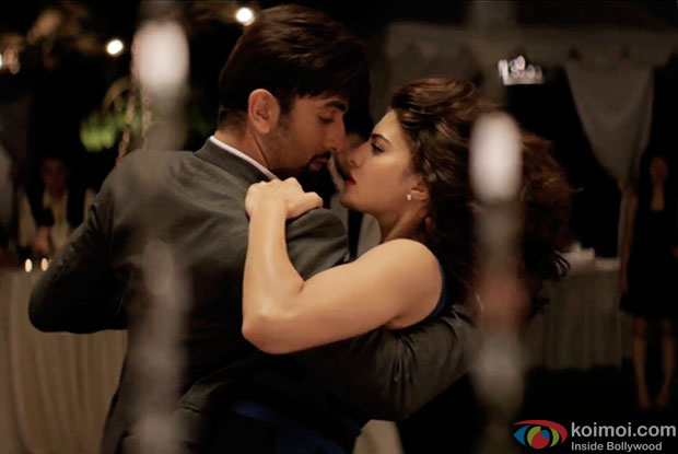 Ranbir Kapoor and Jacqueline Fernandez in a still from movie 'Roy'