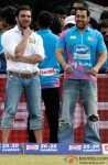 Sohail Khan and Salman Khan at a Celebrity Cricket League match Pic 1