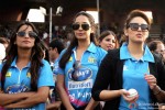 Lisa Haydon and Huma Qureshi at a Celebrity Cricket League match