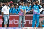 Sohail Khan, Salman Khan and Bobby Deol at a Celebrity Cricket League match