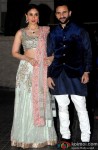Kareena Kapoor Khan and Saif Ali Khan during the Soha Ali Khan - Kunal Khemmu's Wedding Party & Reception