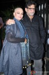 Tanvi Azmi and Baba Azmi during the party hosted by Sanjay Leela Bhansali