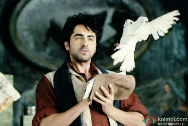 Ayushmann Khurrana in a still from movie 'Hawaizaada'