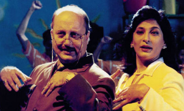 Anupam Kher and Archana Puran Singh in a still from movie 'Kuch Kuch Hota Hai'