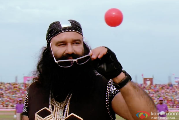Gurmeet Ram Rahim Singh in a still from movie 'MSG - The Messemger'