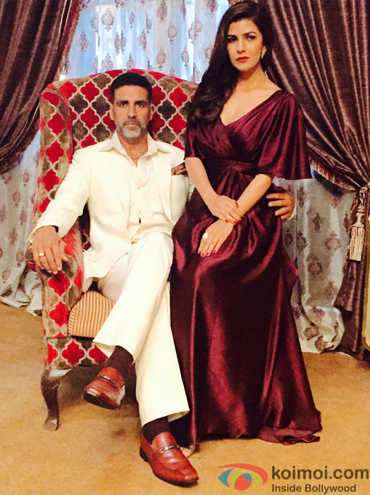 Akshay Kumar and Nimrat Kaur in a still from movie 'Airlift'