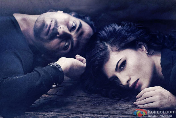 Arjun Rampal and Jacqueline Fernandez in a still from movie 'Roy'