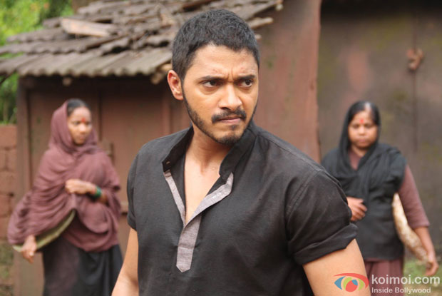 Shreyas Talpade in a still from movie 'Baji'