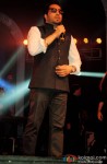 Mika Singh performing during the Hitesh Rahlan and Tulsi Kumar’s Sangeet Ceremony