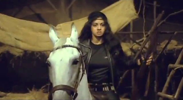 Sridevi in a still from movie 'Sherni (1988)'