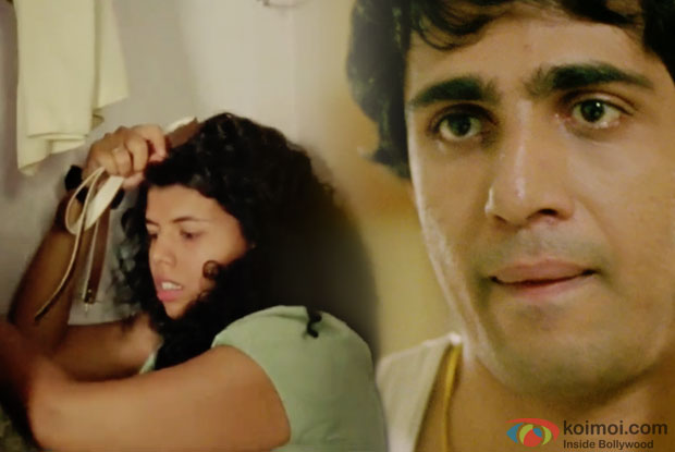 Veera Saxena and Gulshan Devaiah in a still from movie 'Hunterrr'