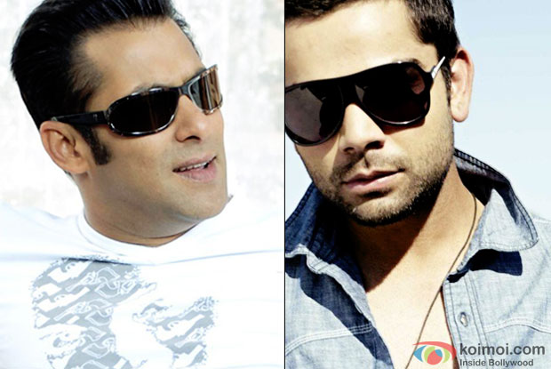 Salman Khan and Virat Kohli