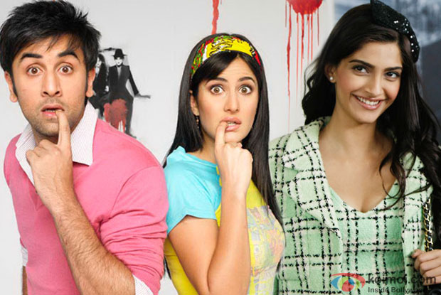 Ranbir Kapoor, Katrina Kaif and Sonam Kapoor