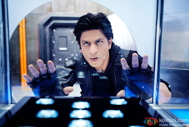 Shah Rukh Khan in a still from movie 'Happy New Year'