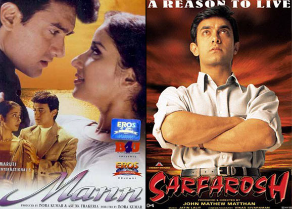Mann (1999) and Sarfarosh (1999) Movie Poster