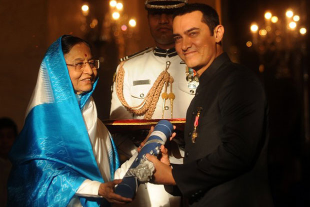 Aamir Khan was honored by Padma Bhushan Award in 2010