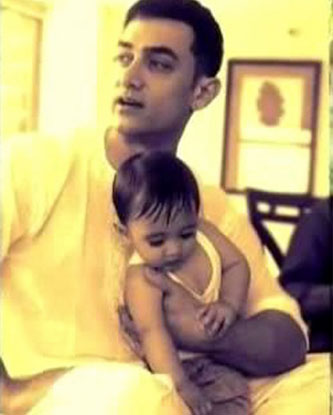 Aamir Khan with his son Azad Rao Khan