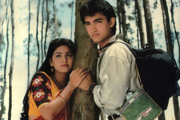 Juhi Chawla and Aamir Khan in a still from movie 'Qayamat Se Qayamat Tak (1988)'