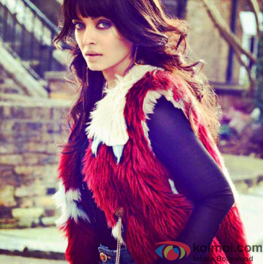 Aishwarya Rai Bachchan on the sets of Vogue Magazine Cover page shoot