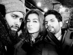 Bosco, Alia and Shahid on the sets of Shaandaar